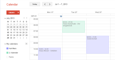 Import Icalendar file from Google Calendar