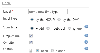 Time category
