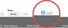 Timesheet: Lock Month